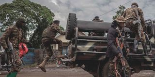 Congo soldiers.