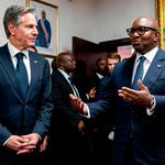 US Secretary of State Antony Blinken in DR Congo.