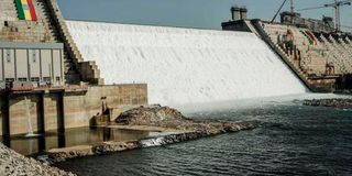 The Grand Ethiopian Renaissance Dam.