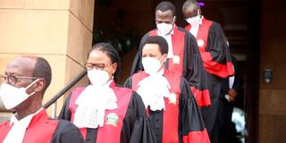 Kenya Supreme Court judges.