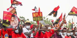 Angola election campaigns.