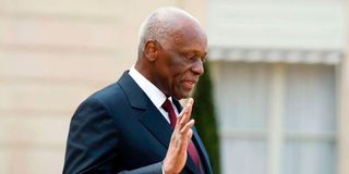 Angola's former president José Eduardo dos Santos.