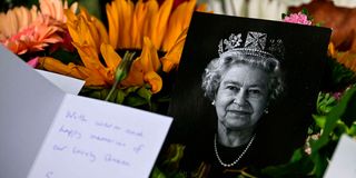 A portrait of late Queen Elizabeth II.