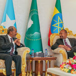Somali President Hassan Sheikh Mohamud and Ethiopian Prime Minister Abiy Ahmed.