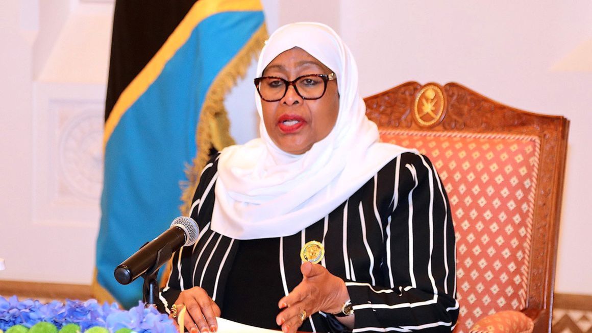 Tanzanian President Samia Suluhu Hassan