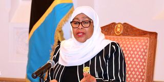 Tanzanian President Samia Suluhu Hassan