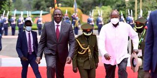 William Ruto and Yoweri Museveni