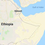 A map of the Horn of Africa. 