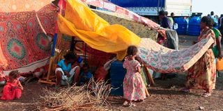 Ethiopian migrants who fled intense fighting in their homeland of Tigray,