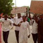 Protestors in Chad