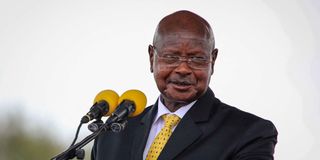 Ugandan President Yoweri Museveni. 