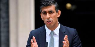 Britain's newly appointed Prime Minister Rishi Sunak 