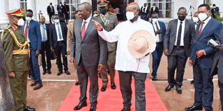 Kenya's President William Ruto and Uganda's Yoweri Museveni