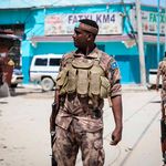 Security officers patrol nearHayat Hotel
