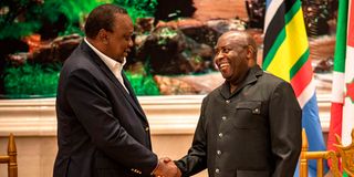 Uhuru Kenyatta and Evariste Ndayishimiye