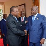 Uhuru Kenyatta and DRC President Félix Tshisekedi