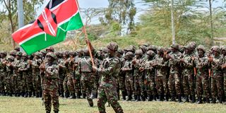 KDF soldiers prepare for deployment to DR Congo