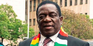 Zimbabwean President Emmerson Mnangagwa