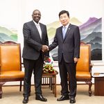 President William Ruto with South Korean Speaker Kim Jin-pyo 