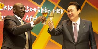 William Ruto and President Yoon Suk-yeol