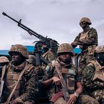 Kenyan and Congolese military personnel in Goma