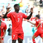 Switzerland's forward #07 Breel Embolo