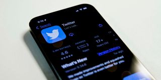 Twitter app on an iPhone 13 Pro