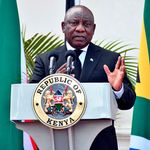 South African President Cyril Ramaphosa w