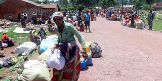 Congolese refugees flee due to fighting