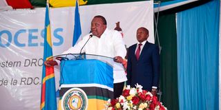 Former Kenyan president Uhuru Kenyatta