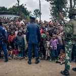 Displaced people Goma DR Congo