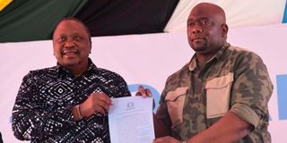 Former Kenyan president Uhuru Kenyatta