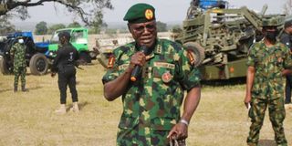 Nigeria’s Chief of Army Staff Gen Faruk Yahaya