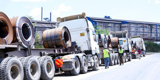 trucks along the Northern Corridor