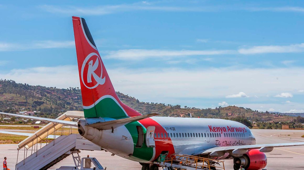 A Kenya Airways plane