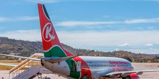 A Kenya Airways plane