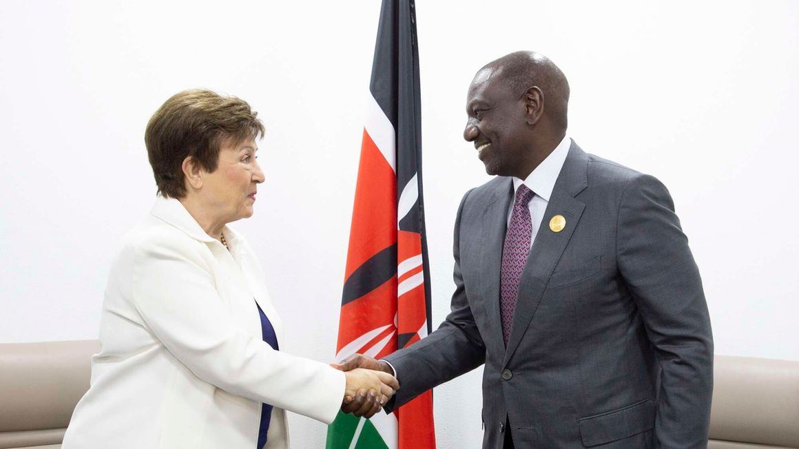 Kenyan President William Ruto with IMF's Kristalina Georgieva 