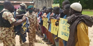 Boko Haram fighters who surrendered