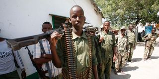 Somali National Army soldiers