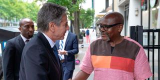 US Secretary of State Antony Blinken Swahili Village
