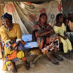 South Sudanese refugees living at Sudan's al-Takamol camp