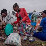 Families displaced by the M23 conflict