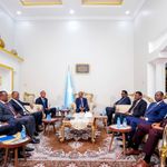 President Hassan Mohamud and other NCF members