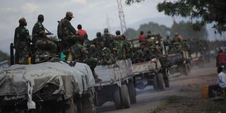 Congolese government army troops