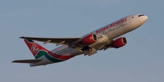 A Kenya Airways plane