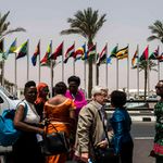 Participants arrive for a meeting of Comesa, EAC and SADC