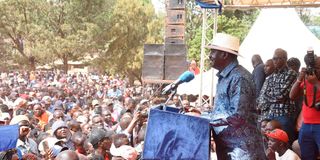 Kenyan opposition leader Raila Odinga