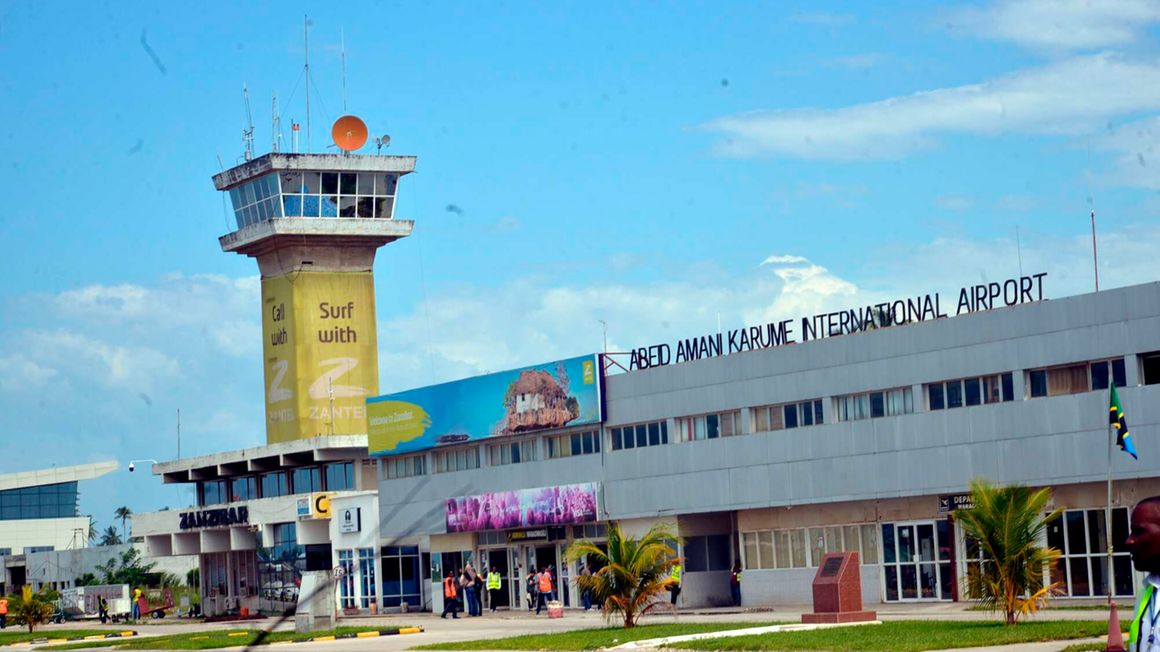 Abeid Amani Karume International Airport in Zanzibar. 