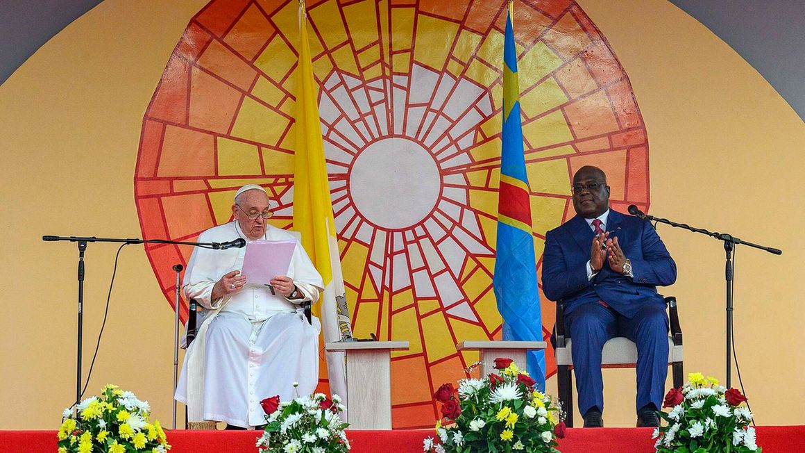 Pope Francis, who arrived in the DR Congo on January 31, 2023