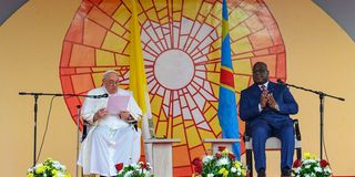 Pope Francis, who arrived in the DR Congo on January 31, 2023
